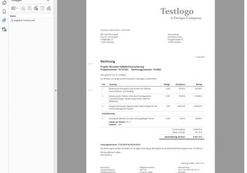 ZUGFeRD Rechnung erstellen in der ProSonata Agentursoftware